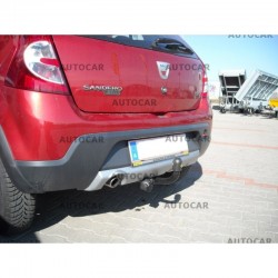 СТАЦИОНАРЕН ТЕГЛИЧ ЗА DACIA SANDERO STEPWAY С ВИНТОВА СИСТЕМА ЗА ОСВОБОЖДАВАНЕ НА КУКАТА.