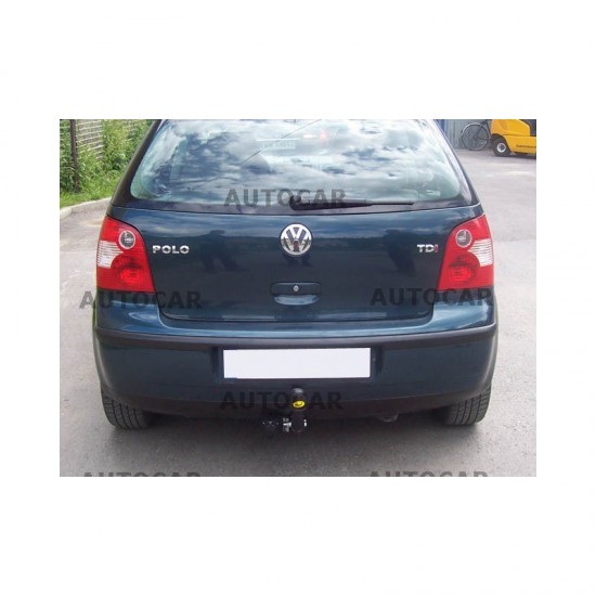 СТАЦИОНАРЕН ТЕГЛИЧ ЗА VOLKSWAGEN POLO 3/5 ВРАТИ С БОЛТОВА СИСТЕМА ЗА ОСВОБОЖДАВАНЕ НА КУКАТА.